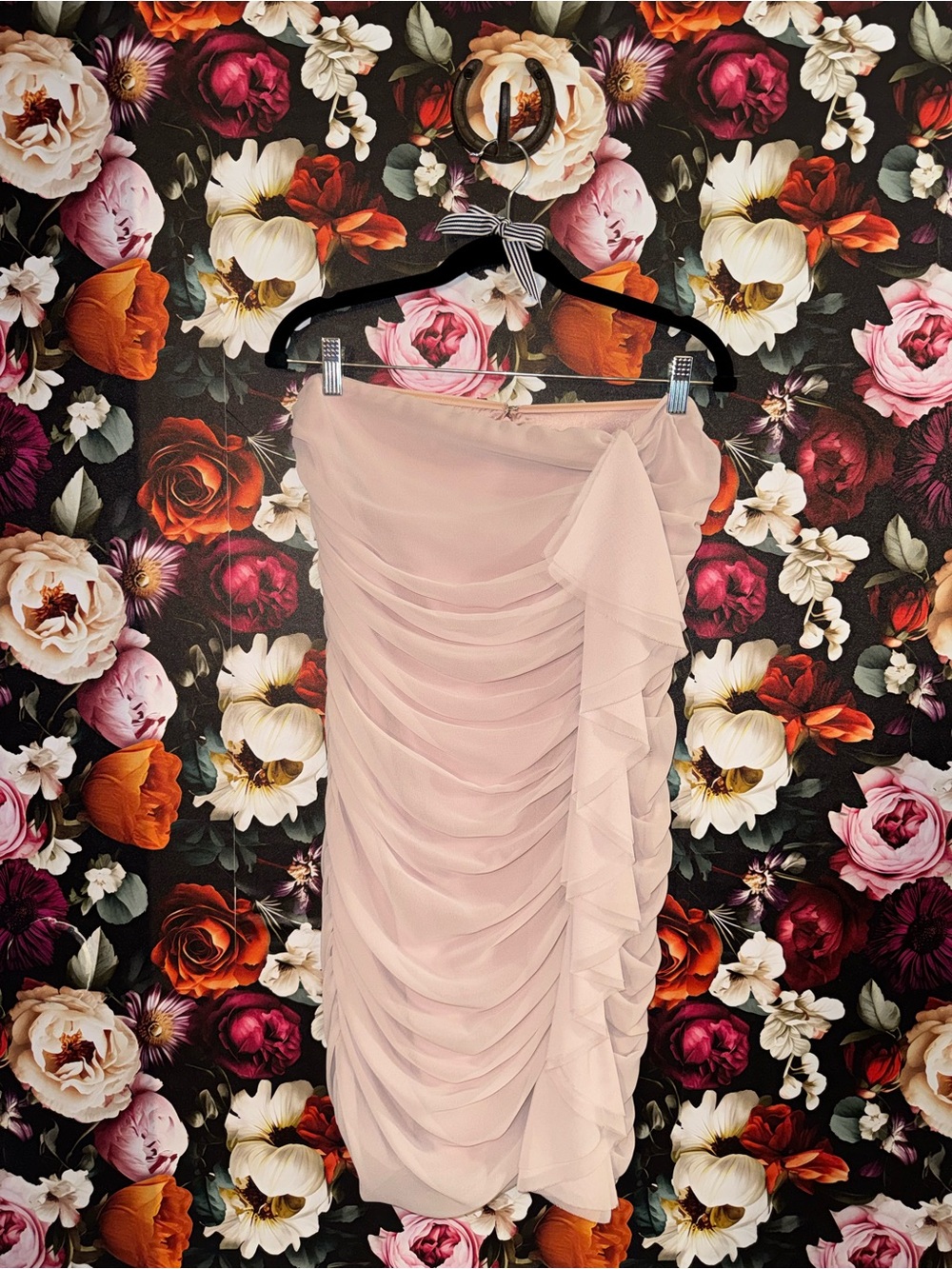 Express Strapless Ruched Cocktail Dress in Light Pink, Size 10, NWT - Picture 12 of 15